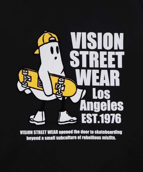 VISION STREET WEAR(ヴィジョンストリートウェア)の「∴WEGO/別注VISIONゴーストスケータープリントロンT(Tシャツ/カットソー・メンズ・アッシュグレー/ホワイト/ブラック・LARGE/MEDIUM)」の5枚目の写真