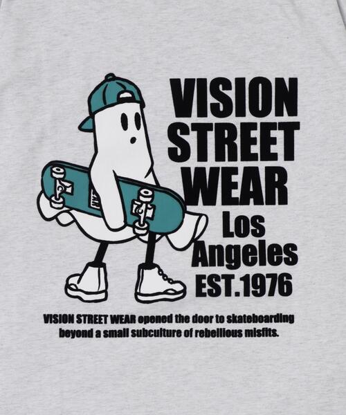 VISION STREET WEAR(ヴィジョンストリートウェア)の「∴WEGO/別注VISIONゴーストスケータープリントロンT(Tシャツ/カットソー・メンズ・アッシュグレー/ホワイト/ブラック・LARGE/MEDIUM)」の6枚目の写真