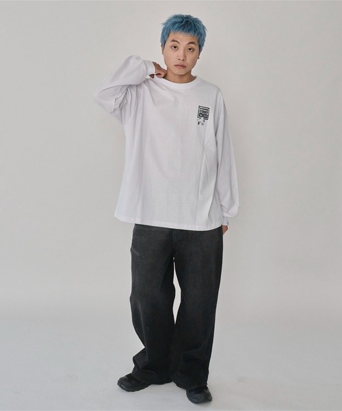 VISION STREET WEAR(ヴィジョンストリートウェア)の「∴WEGO/別注VISIONゴーストスケータープリントロンT(Tシャツ/カットソー・メンズ・アッシュグレー/ホワイト/ブラック・LARGE/MEDIUM)」の16枚目の写真