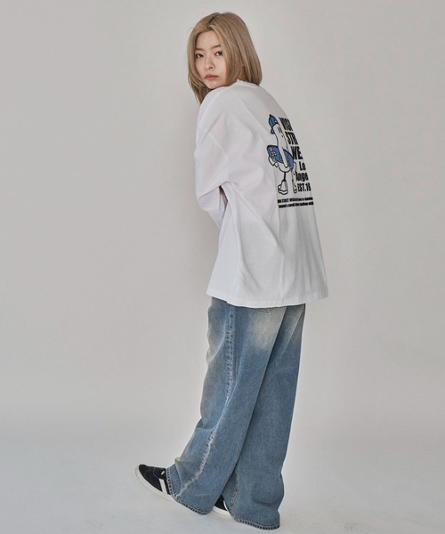 VISION STREET WEAR(ヴィジョンストリートウェア)の「∴WEGO/別注VISIONゴーストスケータープリントロンT(Tシャツ/カットソー・メンズ・アッシュグレー/ホワイト/ブラック・LARGE/MEDIUM)」の17枚目の写真