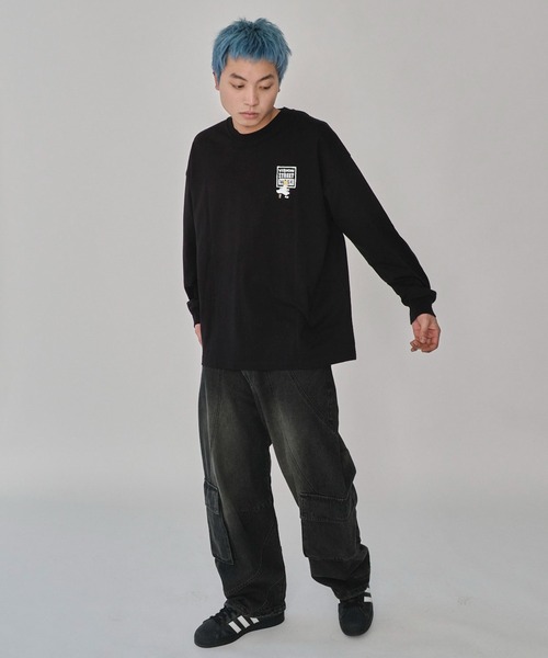 VISION STREET WEAR(ヴィジョンストリートウェア)の「∴WEGO/別注VISIONゴーストスケータープリントロンT(Tシャツ/カットソー・メンズ・アッシュグレー/ホワイト/ブラック・LARGE/MEDIUM)」の18枚目の写真