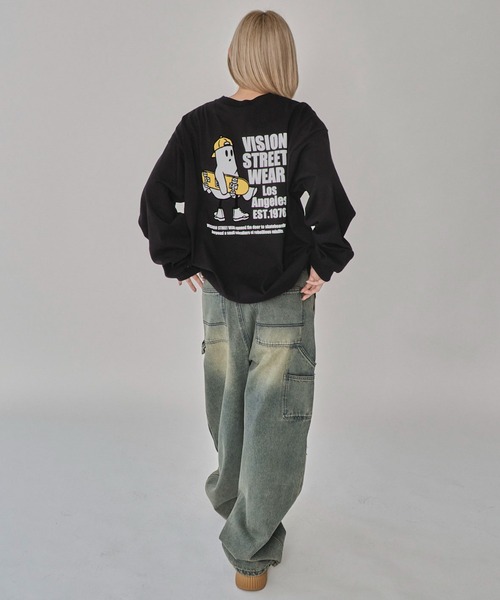 VISION STREET WEAR(ヴィジョンストリートウェア)の「∴WEGO/別注VISIONゴーストスケータープリントロンT(Tシャツ/カットソー・メンズ・アッシュグレー/ホワイト/ブラック・LARGE/MEDIUM)」の19枚目の写真