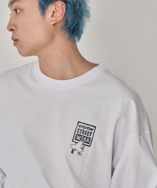 VISION STREET WEAR(ヴィジョンストリートウェア)の「∴WEGO/別注VISIONゴーストスケータープリントロンT(Tシャツ/カットソー・メンズ・アッシュグレー/ホワイト/ブラック・LARGE/MEDIUM)」の21枚目の写真