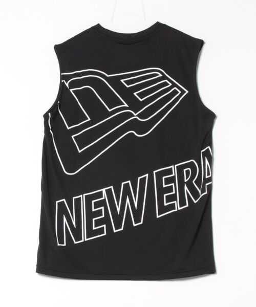 NEW ERA（ニューエラ）の「NEW ERA/ニューエラ タンクトップ バックプリント 速乾 14410167/14410168（タンクトップ・メンズ・ブラック/ホワイト・M/L/XL）」の3枚目の写真