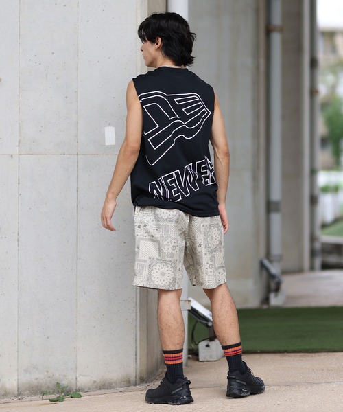 NEW ERA（ニューエラ）の「NEW ERA/ニューエラ タンクトップ バックプリント 速乾 14410167/14410168（タンクトップ・メンズ・ブラック/ホワイト・M/L/XL）」の17枚目の写真