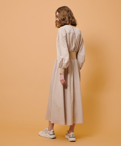 アルアバイル　ワンピース　ペチコート付　allureville ティアードVネックワンピース|allureville OFFICIAL SITE