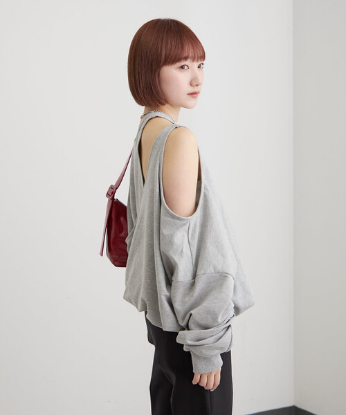 mline（エムライン）の「[mline]マルチビッグスウェット（Tシャツ/カットソー・レディース・グレー/チャコールグレー/イエロー・FREE）」の17枚目の写真