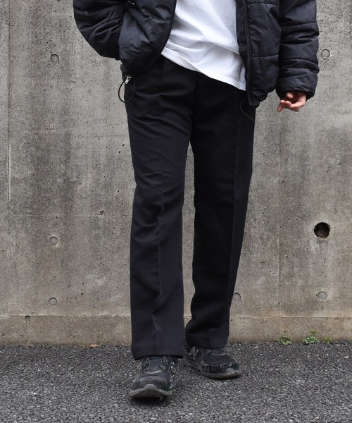 vintage y2k ブラックスラックス　ブラックパンツ　バギーパンツ　生地◎ vintage y2k バギーパンツ ワイドスラックス 生地◎ - メルカリ