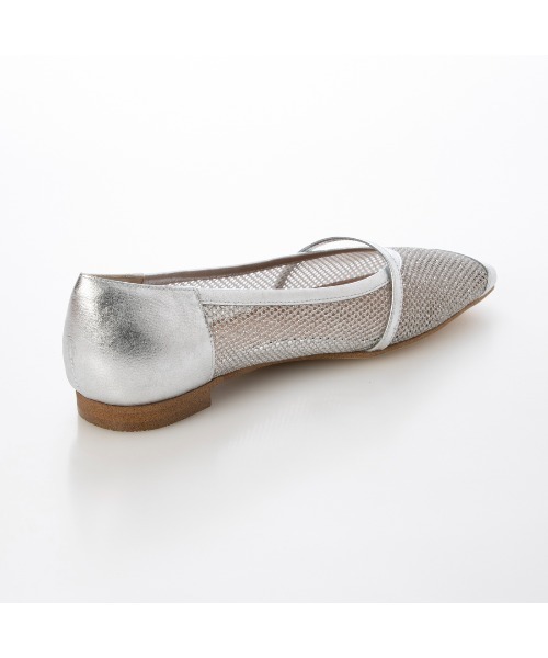 未使用級 MODEETJACOMO スクエアトゥメッシュパンプス 今季 24.5 セール】スクエアトゥメッシュパンプス（パンプス）｜Mode et Jacomo