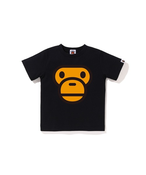 A BATHING APE（アベイシングエイプ）の「MILO FACE TEE（Tシャツ/カットソー・キッズ・ブラック/ホワイト/イエロー・100/120/130/90/110）」の2枚目の写真
