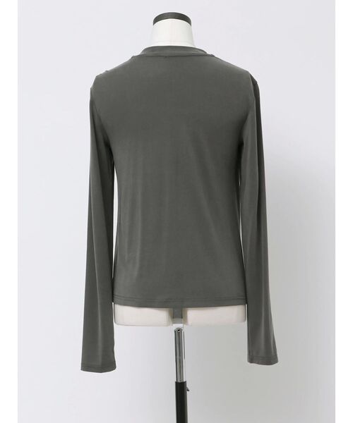 VEQUM（VEQUM）の「【VEQUM】TWIST CUTTING TOPS（Tシャツ/カットソー・レディース・ブラック/ホワイト・FREE）」の22枚目の写真