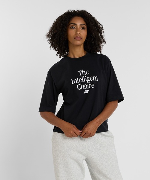 NEW BALANCE(ニューバランス)の「Intelligent Choice ショートスリーブTシャツ(Tシャツ/カットソー・レディース・パープル/ライトブルー/ブラック・LARGE/MEDIUM/SMALL)」の2枚目の写真