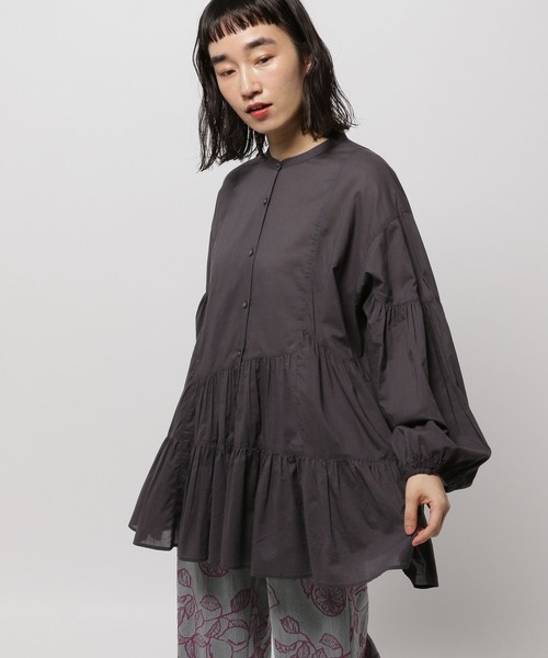 niko and...(ニコアンド)の「プレミアムローンティアードブラウス(シャツ/ブラウス・レディース・ブルー/ホワイト/ラベンダー/チャコール・MEDIUM/LARGE)」の16枚目の写真