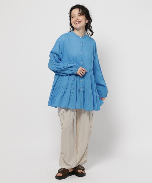 niko and...(ニコアンド)の「プレミアムローンティアードブラウス(シャツ/ブラウス・レディース・ブルー/ホワイト/ラベンダー/チャコール・MEDIUM/LARGE)」の19枚目の写真