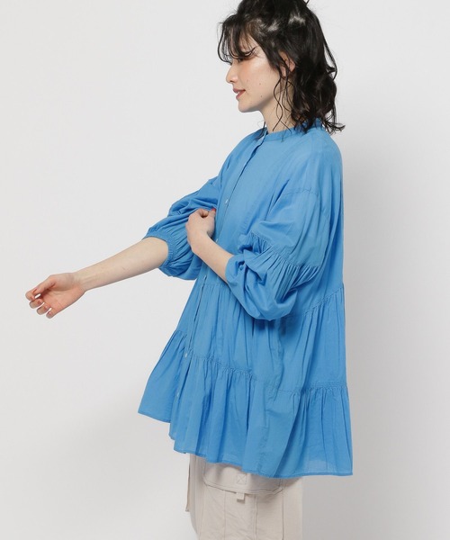 niko and...(ニコアンド)の「プレミアムローンティアードブラウス(シャツ/ブラウス・レディース・ブルー/ホワイト/ラベンダー/チャコール・MEDIUM/LARGE)」の20枚目の写真