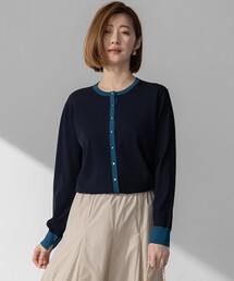 【洗える】レーヨンポリエステルストレッチ カーディガン