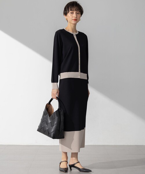 23区（ニジュウサンク）の「【洗える】レーヨンポリエステルストレッチ カーディガン（カーディガン/ボレロ・レディース・ダークグリーン系1/ベージュ系1/ブラック系5/ネイビー系5・38/40）」の15枚目の写真