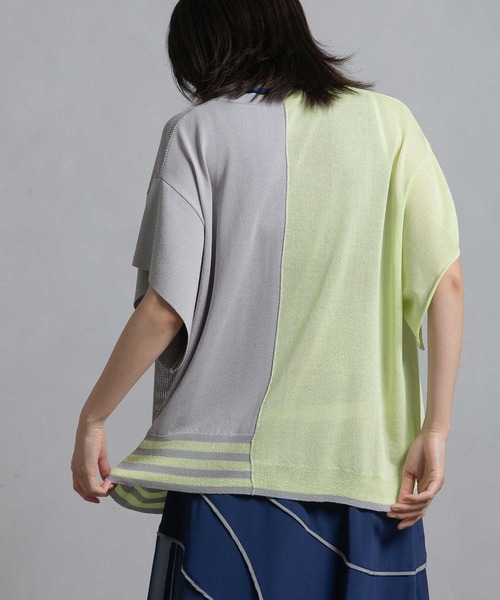 MARECHAL TERRE（マルシャルテル）の「メッシュカーデ（ニット/セーター・レディース・オレンジ/イエロー/ライトパープル/ネイビー・MEDIUM）」の19枚目の写真