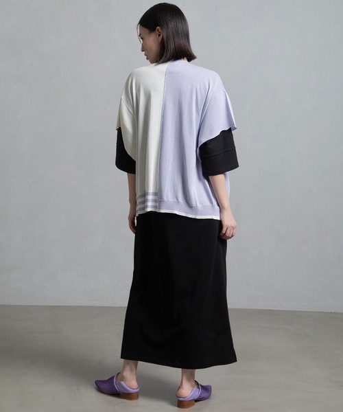 MARECHAL TERRE（マルシャルテル）の「メッシュカーデ（ニット/セーター・レディース・オレンジ/イエロー/ライトパープル/ネイビー・MEDIUM）」の21枚目の写真