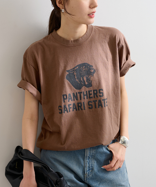 FRAMeWORK - FRAMeWORK haru×FRAMeWORK コラボロゴTEE ブラウン