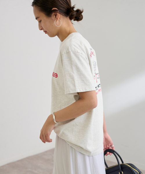 FRAMeWORK(フレームワーク)の「≪追加≫GULFCOAST SPORTSWEAR 別注CREW TEE(Tシャツ/カットソー・レディース・ライトグレー/ホワイト/ブラウン/ブラック・FREE)」の19枚目の写真