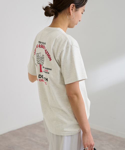 FRAMeWORK(フレームワーク)の「≪追加≫GULFCOAST SPORTSWEAR 別注CREW TEE(Tシャツ/カットソー・レディース・ライトグレー/ホワイト/ブラウン/ブラック・FREE)」の21枚目の写真