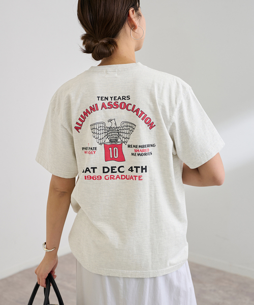FRAMeWORK(フレームワーク)の「≪追加≫GULFCOAST SPORTSWEAR 別注CREW TEE(Tシャツ/カットソー・レディース・ライトグレー/ホワイト/ブラウン/ブラック・FREE)」の22枚目の写真