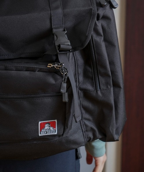 BEN DAVIS（ベンデイビス）の「【BEN DAVIS/ベンデイビス】EXPANSION CAMP DAYPACK 林間学校バッグ（バックパック/リュック・メンズ・ブラック・FREE）」の7枚目の写真