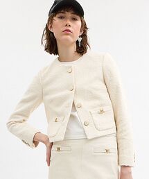 COACH | ヘリテージ C ブークレ ジャケット(その他アウター)