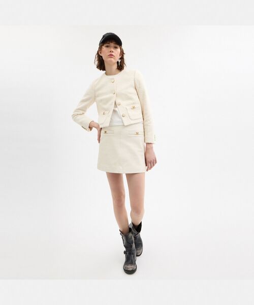 COACH(コーチ)の「ヘリテージ C ブークレ ジャケット(その他アウター・レディース・ホワイト系その他・SMALL/MEDIUM)」の3枚目の写真