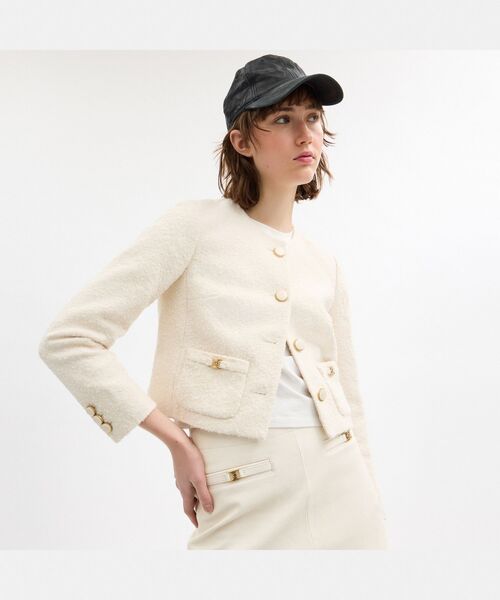 COACH(コーチ)の「ヘリテージ C ブークレ ジャケット(その他アウター・レディース・ホワイト系その他・SMALL/MEDIUM)」の6枚目の写真