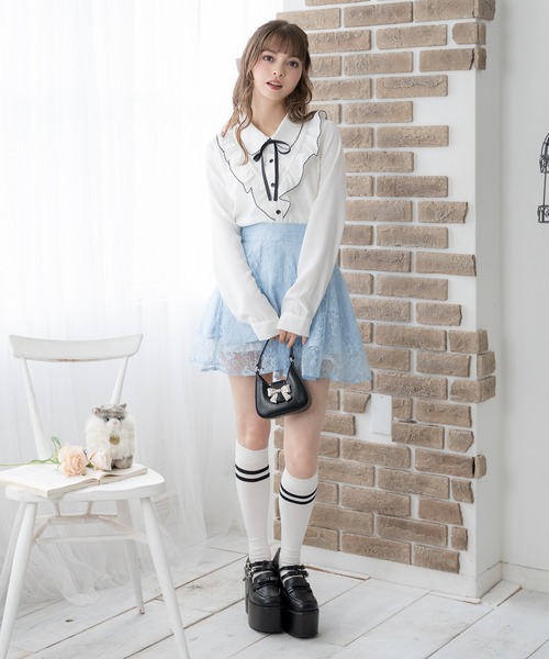 DearMyLoveRose（ディアマイラブローズ）の「リボンモチーフ2wayハンドバッグ（トートバッグ・レディース・シルバー/ブラック系その他/ベビーピンク/ピンク系その他/ブラック/ホワイト/ホワイト系その他・FREE）」の12枚目の写真
