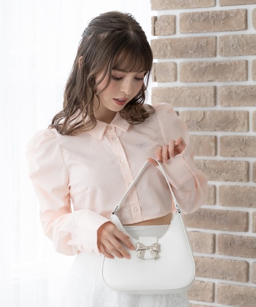 DearMyLoveRose（ディアマイラブローズ）の「リボンモチーフ2wayハンドバッグ（トートバッグ・レディース・シルバー/ブラック系その他/ベビーピンク/ピンク系その他/ブラック/ホワイト/ホワイト系その他・FREE）」の21枚目の写真