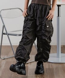 algy(アルジー)のシャイニーギャザーカーゴパンツ(カーゴパンツ)