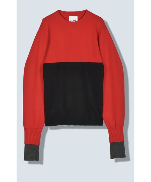 セール】BLOCKING KT BUSTIER SET（ニット/セーター）｜OMMO（オーエム