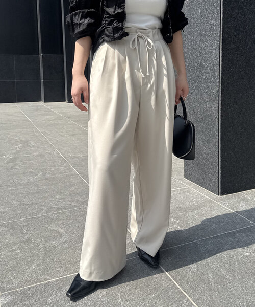 CAPRICIEUX LE'MAGE(カプリシューレマージュ)の「【低身長サイズあり】ドロストパンツ(その他パンツ・レディース・ライトベージュ/ブラック/グレー・36/38/PS)」の20枚目の写真