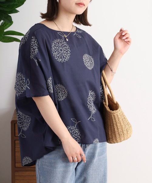 BARNDOOR(バーンドア)の「綿ボイル ノースリーブ プルオーバー(シャツ/ブラウス・レディース・ブラック系4/ブラック系2/ホワイト系3/ブルー系4/ネイビー系1/ホワイト系1/ホワイト系2/ネイビー系3・FREE)」の7枚目の写真