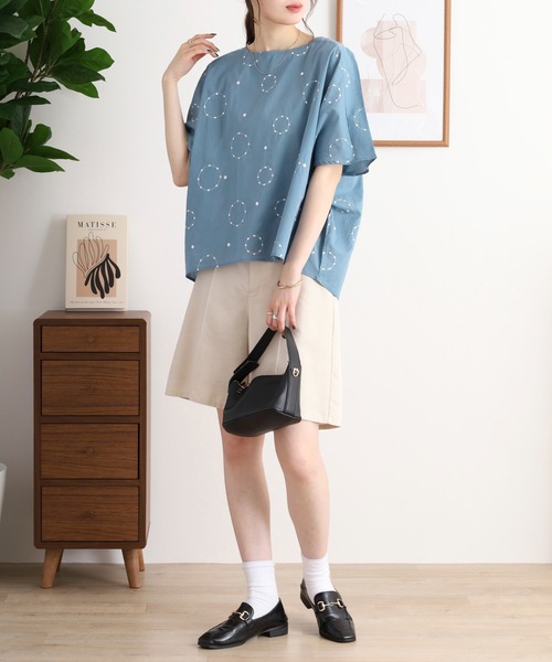 ブラウス シャツ BARNDOOR 綿ボイルノースリーブPO レディース セール】BARNDOOR 綿ボイルノースリーブPO（シャツ/ブラウス