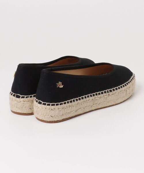 LAUREN RALPH LAUREN（ローレン ラルフ ローレン）の「ローレン ラルフ ローレン Luize キャンバス バレエ エスパドリーユ  フラットシューズ（サンダル・レディース・ベージュ/ブラック・70/60/55/65/75）」の12枚目の写真