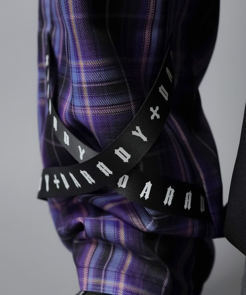 DARRDY（ダーディー）の「【DARRDY/ダーディー】アシンメトリーワイドパンツ/チェック（その他パンツ・レディース・パープル/ブルー/レッド・ONESIZE）」の9枚目の写真