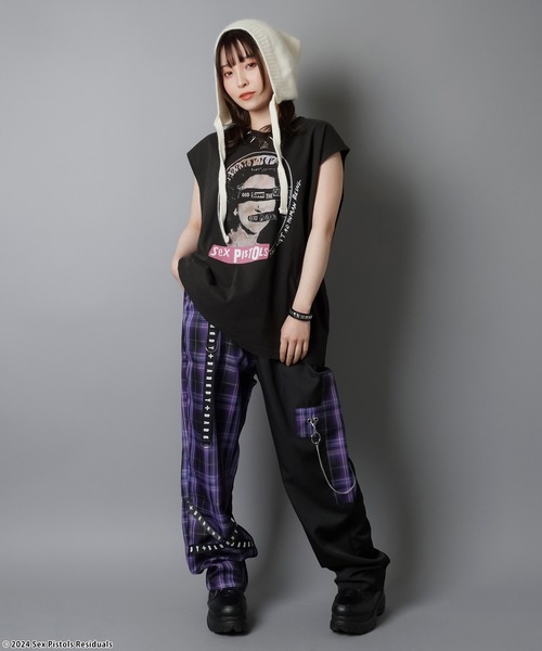 DARRDY（ダーディー）の「【DARRDY/ダーディー】アシンメトリーワイドパンツ/チェック（その他パンツ・レディース・パープル/ブルー/レッド・ONESIZE）」の19枚目の写真