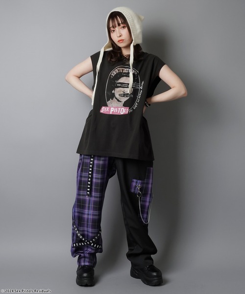 DARRDY（ダーディー）の「【DARRDY/ダーディー】アシンメトリーワイドパンツ/チェック（その他パンツ・レディース・パープル/ブルー/レッド・ONESIZE）」の20枚目の写真