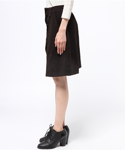 mystic（ミスティック）の「【mystic】フェイクスエード台形スカート（スカート・レディース・ブラック/グレー/レッド/キャメル・1/2）」の10枚目の写真