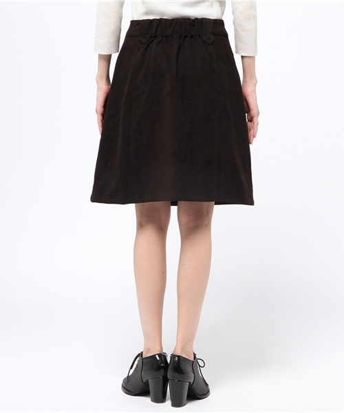 mystic（ミスティック）の「【mystic】フェイクスエード台形スカート（スカート・レディース・ブラック/グレー/レッド/キャメル・1/2）」の11枚目の写真