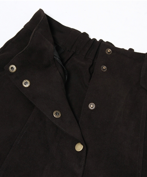 mystic（ミスティック）の「【mystic】フェイクスエード台形スカート（スカート・レディース・ブラック/グレー/レッド/キャメル・1/2）」の7枚目の写真