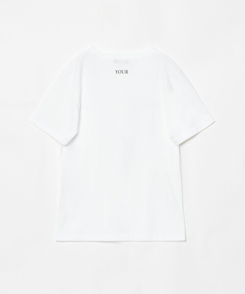 allureville(アルアバイル)の「コンビフォントTシャツ(Tシャツ/カットソー・レディース・オフホワイト/グレー系その他/モカ・2)」の4枚目の写真