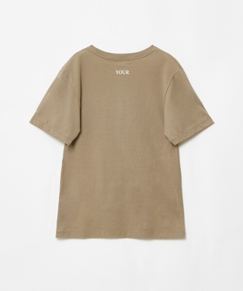 allureville(アルアバイル)の「コンビフォントTシャツ(Tシャツ/カットソー・レディース・オフホワイト/グレー系その他/モカ・2)」の8枚目の写真
