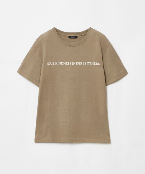 allureville(アルアバイル)の「コンビフォントTシャツ(Tシャツ/カットソー・レディース・オフホワイト/グレー系その他/モカ・2)」の17枚目の写真