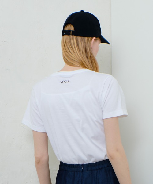 allureville(アルアバイル)の「コンビフォントTシャツ(Tシャツ/カットソー・レディース・オフホワイト/グレー系その他/モカ・2)」の20枚目の写真
