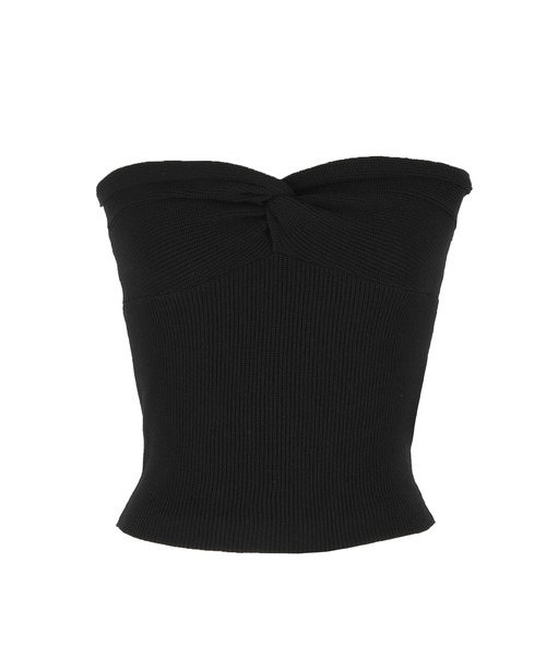 coca（coca）（コカ）の「ポリウーリーニットビスチェ（チューブトップ・レディース・ブラック/レッド・S/M/L）」の8枚目の写真